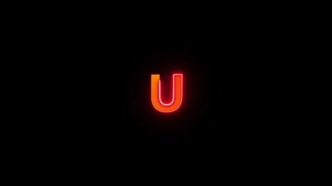 Alphabet letter U Stock Footage 288915473