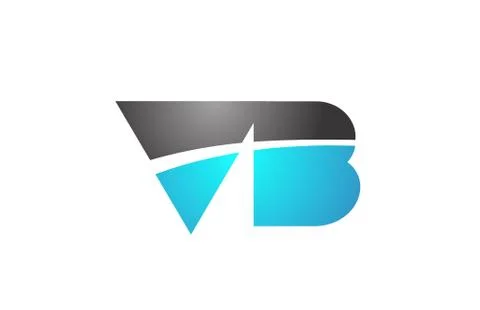 Alphabet letter vb v b logo company icon design Stock Illustration