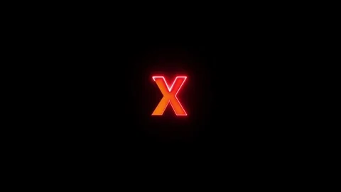 Alphabet letter X Video stock 288915490