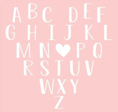 Alphabet letters font vector design Illustrazione stock