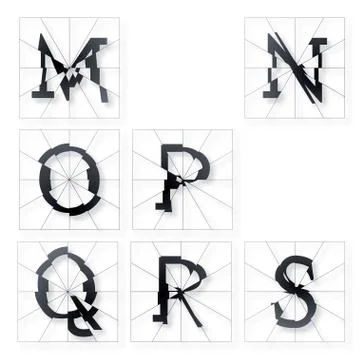 Alphabet letters Stock Illustration