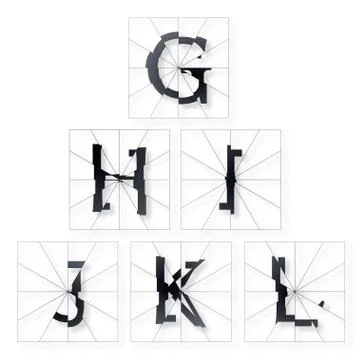 Alphabet letters Stock Illustration