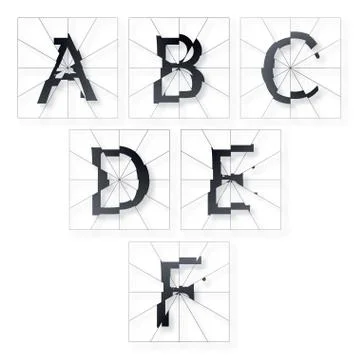 Alphabet letters Stock Illustration