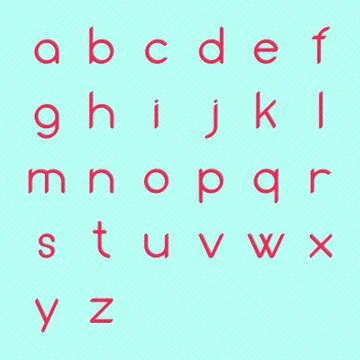 Alphabet letters Illustrazione stock