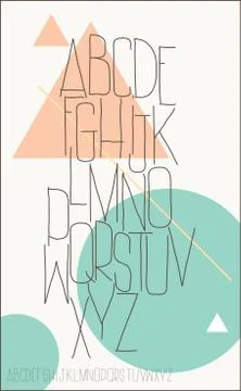 Alphabet letters Stock Illustration