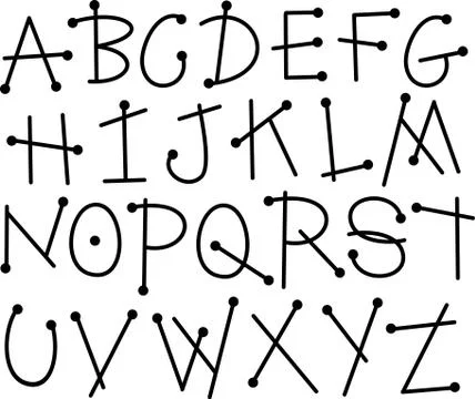 Alphabet Letters Stock-Illustration