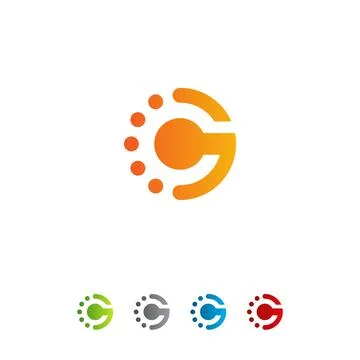 Alphabet letters Initials Monogram logo gc, cg, g and c, g logo Stock Illustration