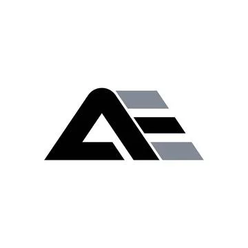 Alphabet letters Initials Monogram logo EA, AE, A and E Stock-Illustration