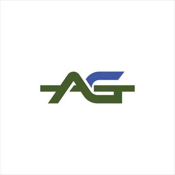 Alphabet letters Initials Monogram logo GA, AG, G and A Stock Illustration