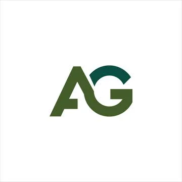 Alphabet letters Initials Monogram logo GA, AG, G and A Stock Illustration