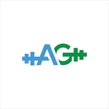 Alphabet letters Initials Monogram logo GA, AG, G and A Stock Illustration