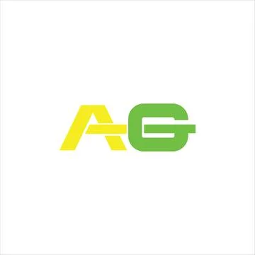 Alphabet letters Initials Monogram logo GA, AG, G and A Stock Illustration