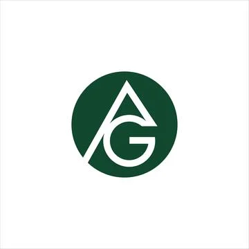 Alphabet letters Initials Monogram logo GA, AG, G and A Stock Illustration