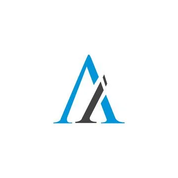 Alphabet letters Initials Monogram logo AI, IA, A and I Stock Illustration