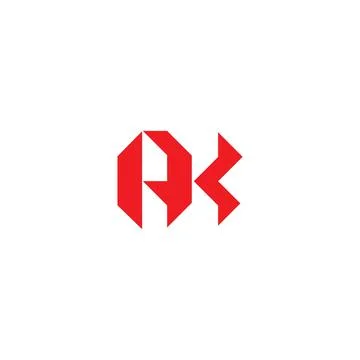 Alphabet letters Initials Monogram logo AK, KA, K and A Stock Illustration