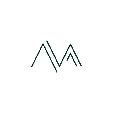Alphabet letters Initials Monogram logo NA, AN, N and A Stock Illustration