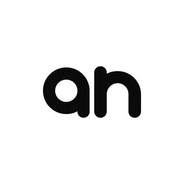 Alphabet letters Initials Monogram logo NA, AN, N and A Stock Illustration