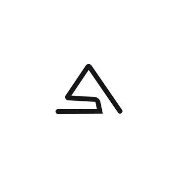 Alphabet letters Initials Monogram logo AS, SA, A and S Stock Illustration