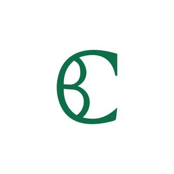 Alphabet letters Initials Monogram logo BC, CB, B and C Illustrazione stock