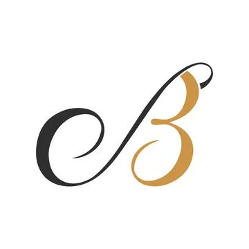 Alphabet letters Initials Monogram logo BD, DB, B and D Stock Illustration
