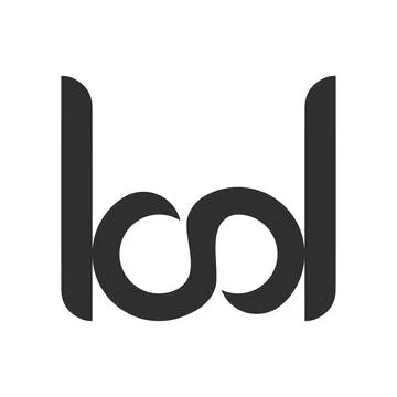 Alphabet letters Initials Monogram logo BD, DB, B and D Stock Illustration