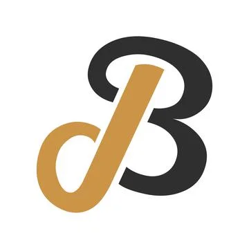 Alphabet letters Initials Monogram logo BD, DB, B and D Stock Illustration