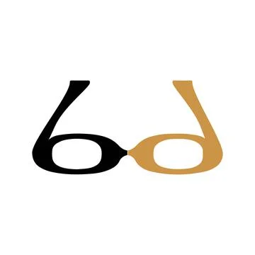 Alphabet letters Initials Monogram logo BD, DB, B and D Stock Illustration