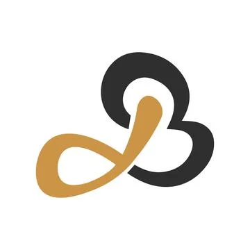 Alphabet letters Initials Monogram logo BD, DB, B and D Stock Illustration