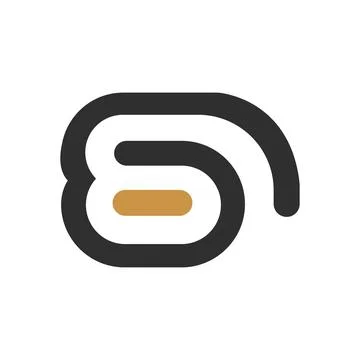 Alphabet letters Initials Monogram logo BD, DB, B and D Stock Illustration