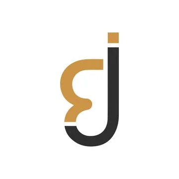 Alphabet letters Initials Monogram logo JB, BJ, J and B Stock Illustration