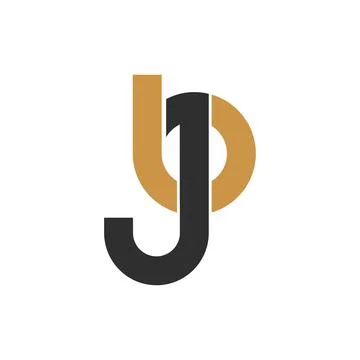 Alphabet letters Initials Monogram logo JB, BJ, J and B Stock Illustration