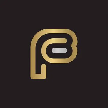 Alphabet letters Initials Monogram logo BP, PB, P and B Stock-Illustration