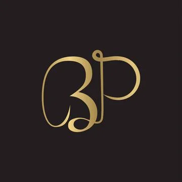 Alphabet letters Initials Monogram logo BP, PB, P and B Stock Illustration