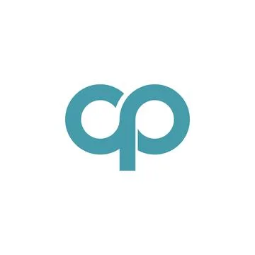 Alphabet letters Initials Monogram logo PC, CP, C and P Stock Illustration