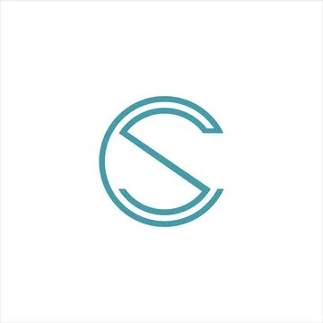 Alphabet letters Initials Monogram logo CS, SC, C and S Stock-Illustration