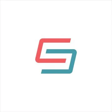 Alphabet letters Initials Monogram logo CS, SC, C and S Stock-Illustration