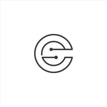 Alphabet letters Initials Monogram logo CS, SC, C and S Stock-Illustration