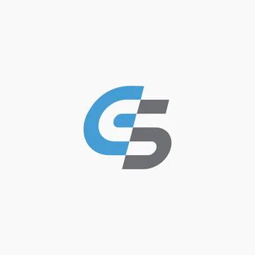 Alphabet letters Initials Monogram logo CS, SC, C and S Stock-Illustration