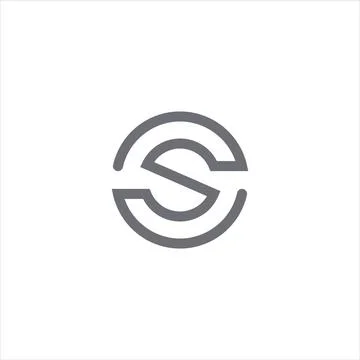 Alphabet letters Initials Monogram logo CS, SC, C and S Stock-Illustration