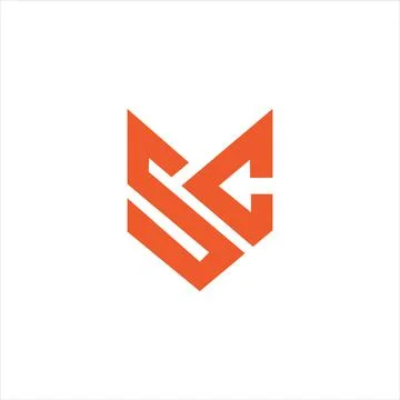 Alphabet letters Initials Monogram logo CS, SC, C and S Stock-Illustration