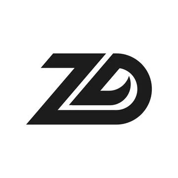 Alphabet letters Initials Monogram logo ZD, DZ, Z and D Stock-Illustration