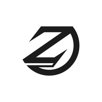 Alphabet letters Initials Monogram logo ZD, DZ, Z and D Stock-Illustration