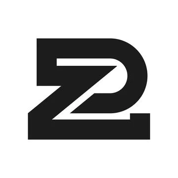 Alphabet letters Initials Monogram logo ZD, DZ, Z and D Stock Illustration