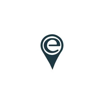 Alphabet letters Initials Monogram logo e and ee Stock-Illustration