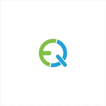 Alphabet letters Initials Monogram logo QE, EQ, Q and E Stock Illustration