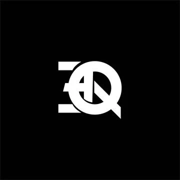 Alphabet letters Initials Monogram logo QE, EQ, Q and E Stock Illustration