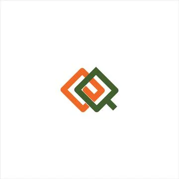 Alphabet letters Initials Monogram logo QE, EQ, Q and E Illustrazione stock
