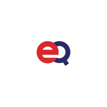 Alphabet letters Initials Monogram logo QE, EQ, Q and E Stock Illustration