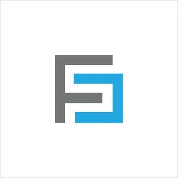 Alphabet letters Initials Monogram logo FS, SF, F and S Stock Illustration