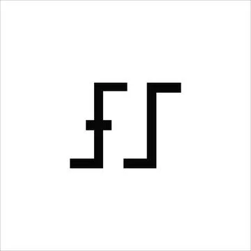 Alphabet letters Initials Monogram logo FS, SF, F and S Stock Illustration